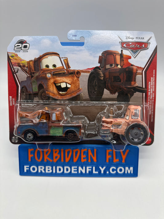 Disney Pixar Cars 2026 - 20 Year Anniversary Release (Two) 2 Pack - Mater & Tractor with Tire Mouth