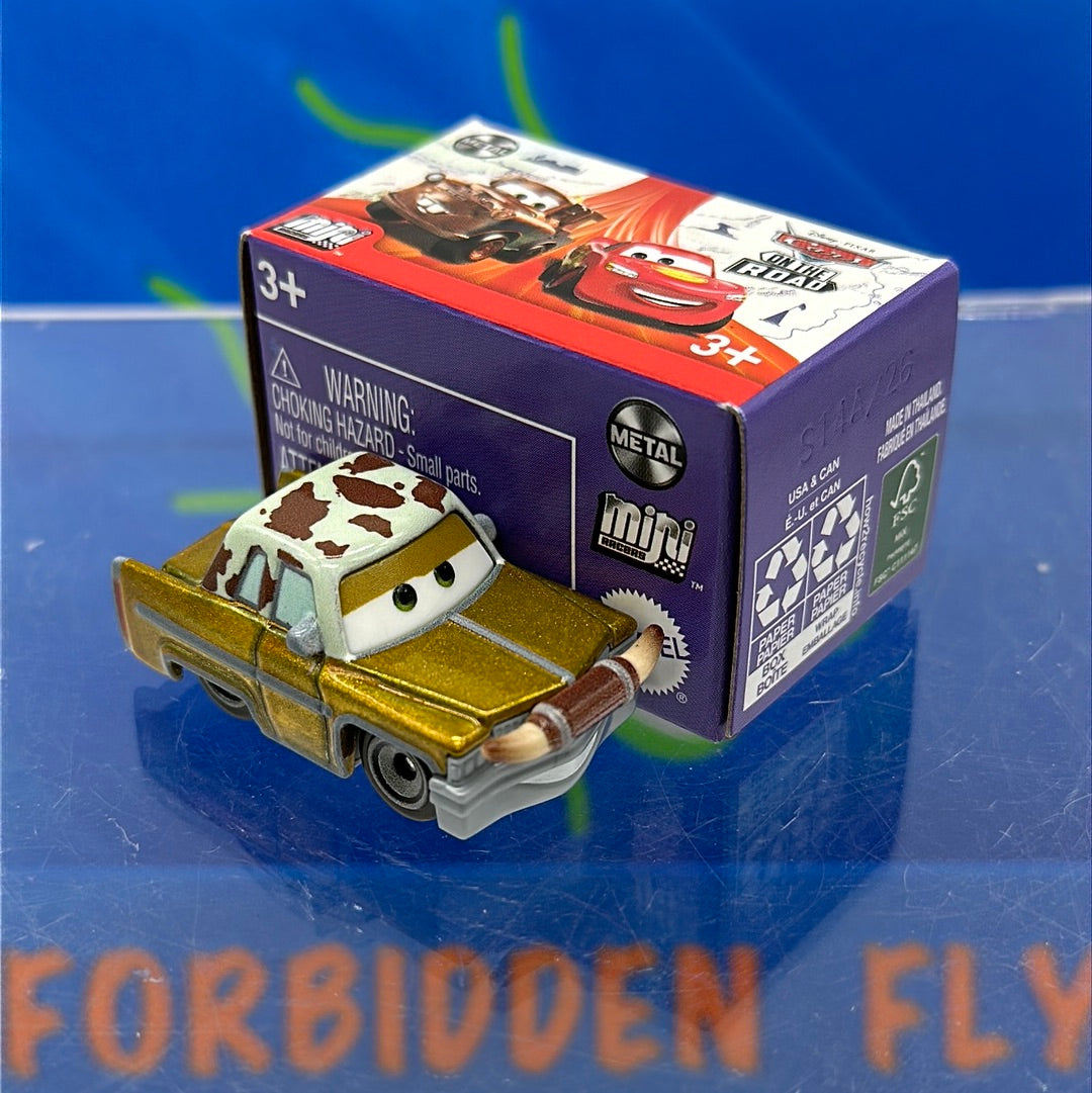 Disney Pixar Cars Movie Metal Mini Racers - 2023 Series 3 #31 - Tex Dinoco (unopened)