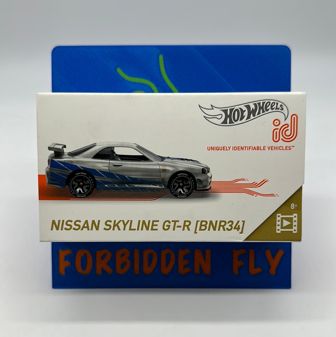 Hot Wheels Boxed Series 2 ID Car - Screen Time - Nissan Skyline GT-R (BNR34) - Silver