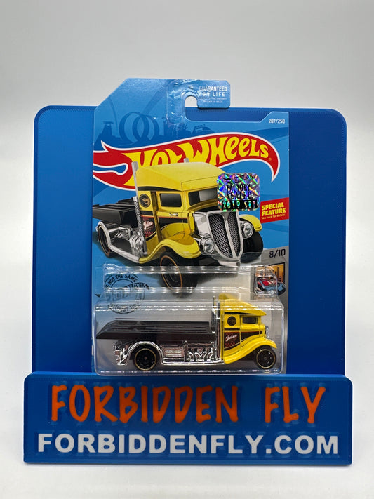 Hot Wheels 2019 Factory Stickered Regular Treasure Hunt - Fast-Bed Hauler