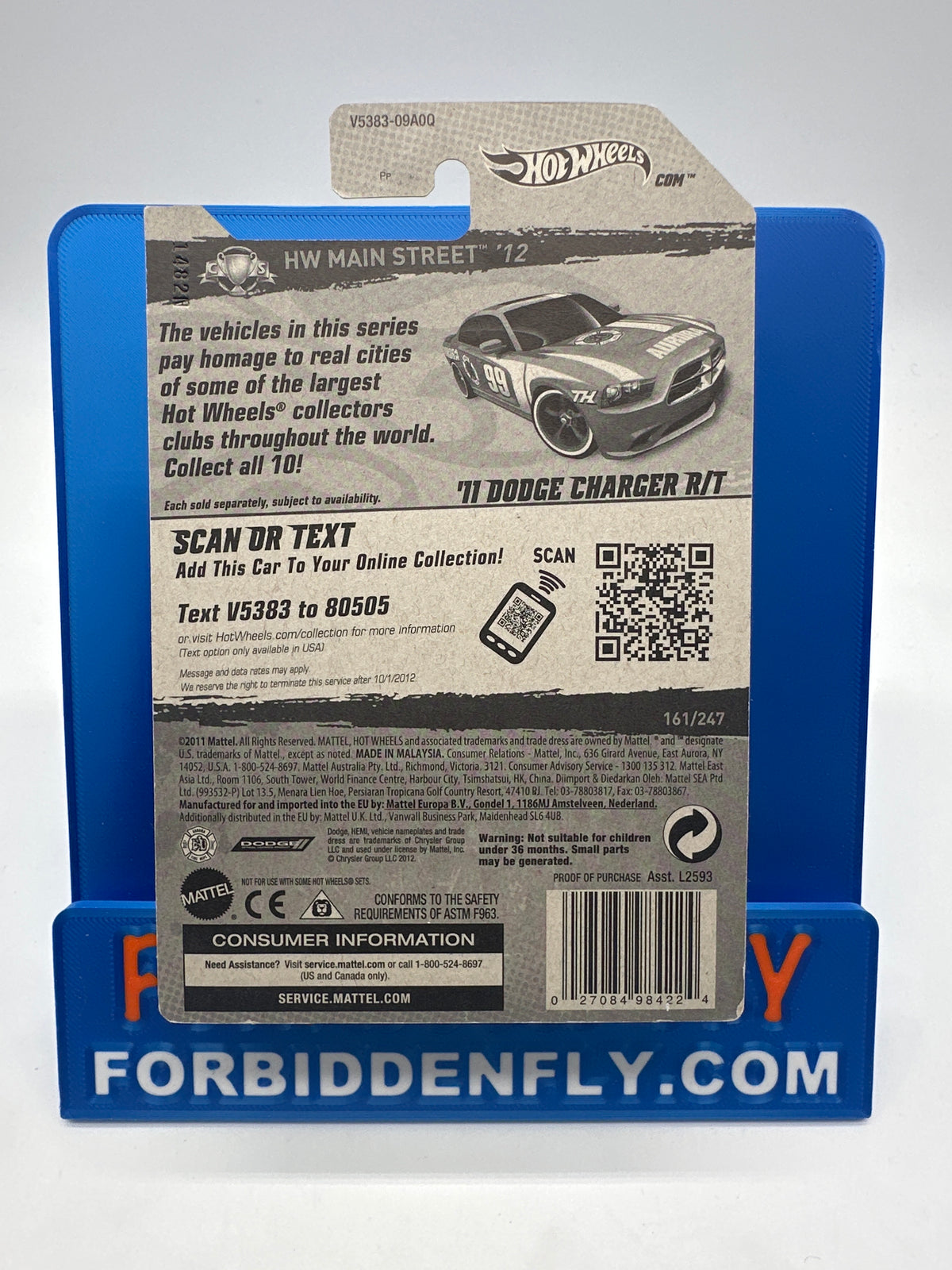 Hot Wheels Super Treasure Hunt - 2012 Q Case - ‘11 Dodge Charger R/T