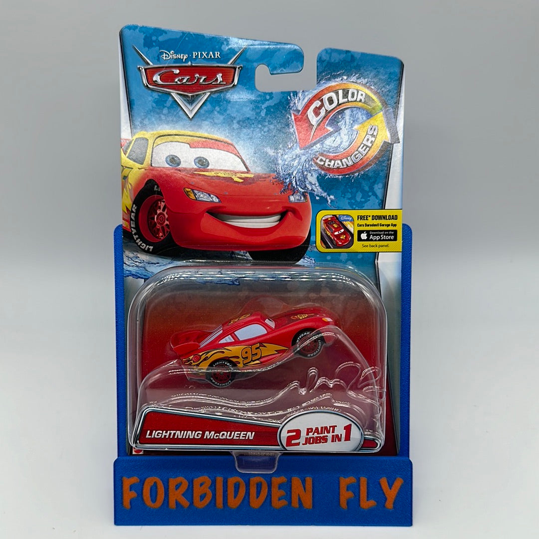 Disney Pixar Cars Movie - Color Changers - Red to Yellow Lightning McQueen