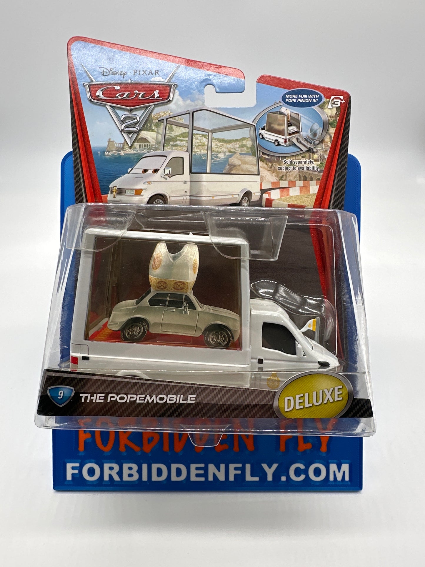 Disney Pixar Cars Movie - Cars 2 Card Series - Deluxe The Popemobile