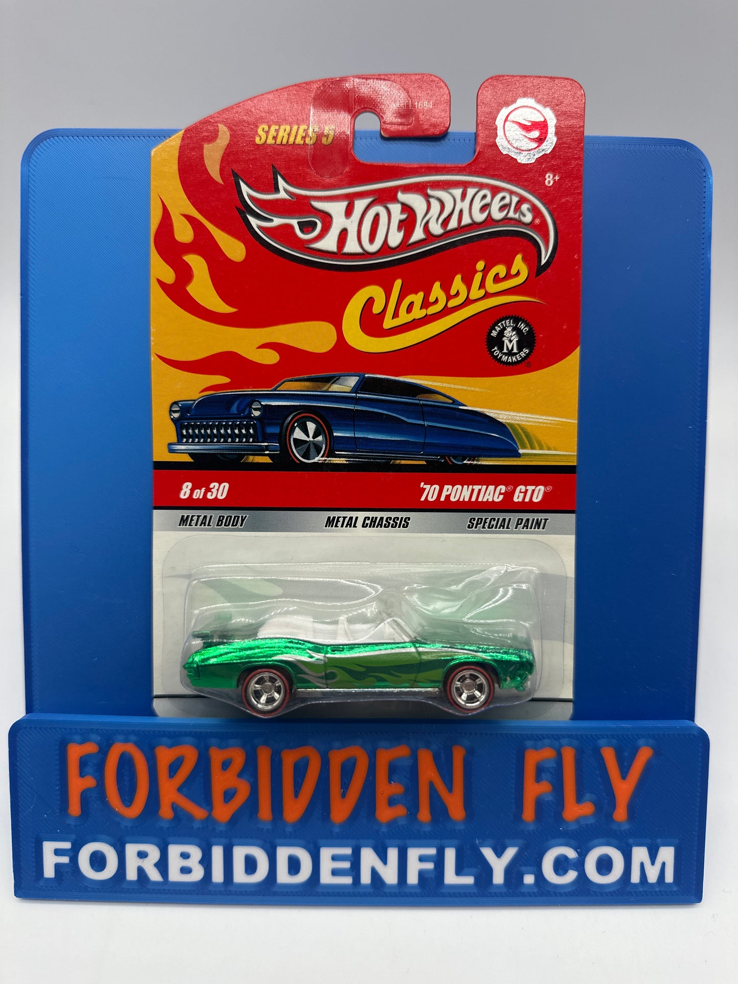 Hot Wheels Classics CHASE - Series 5 #8 of 30 - Green ‘70 Pontiac GTO