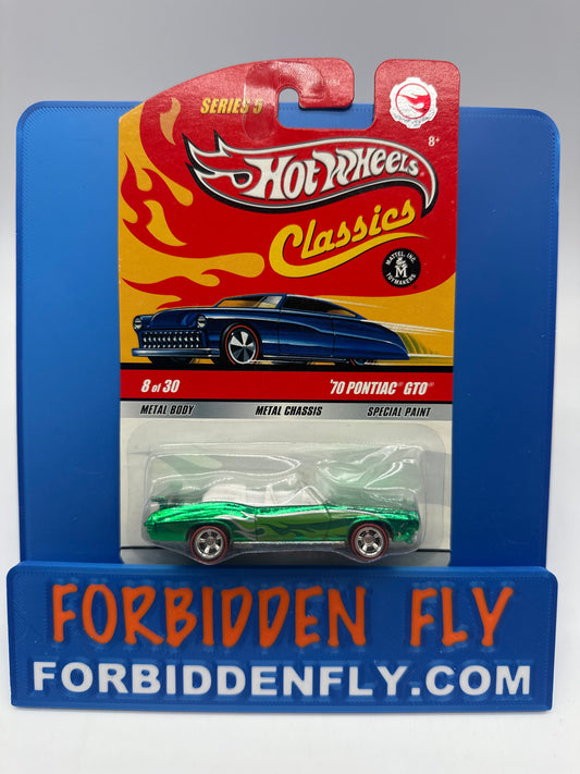 Hot Wheels Classics CHASE - Series 5 #8 of 30 - Green ‘70 Pontiac GTO