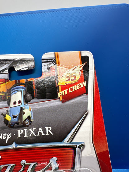 Disney Pixar Cars Movie - 95 Pit Crew Series - Race Team Luigi & Guido with Headsets