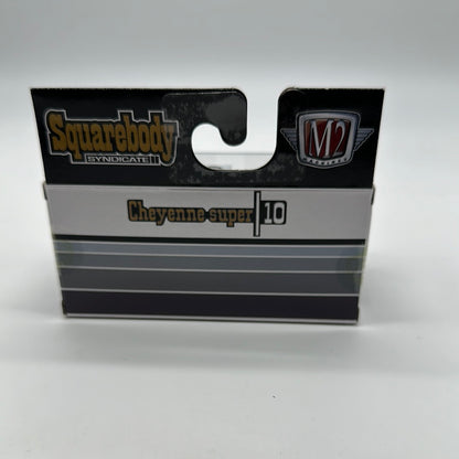 M2 Machines - Acrylic Boxed Release WMTS18 - Squarebody Syndicate Series 3 - 1975 Chevrolet Cheyenne Super 10 - White