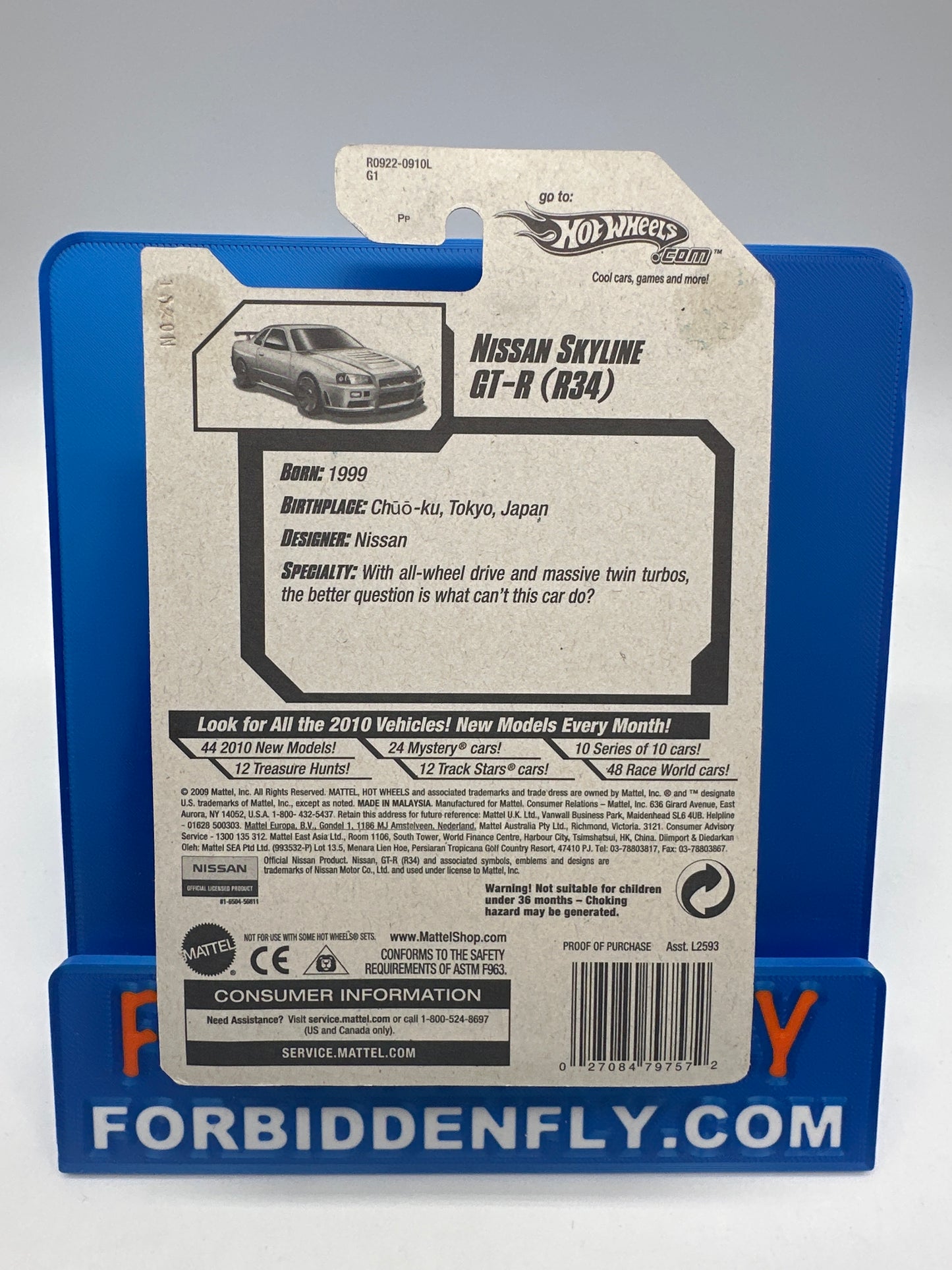 Hot Wheels Mainline - 2010 New Models - Nissan Skyline GT-R (R34) - Silver