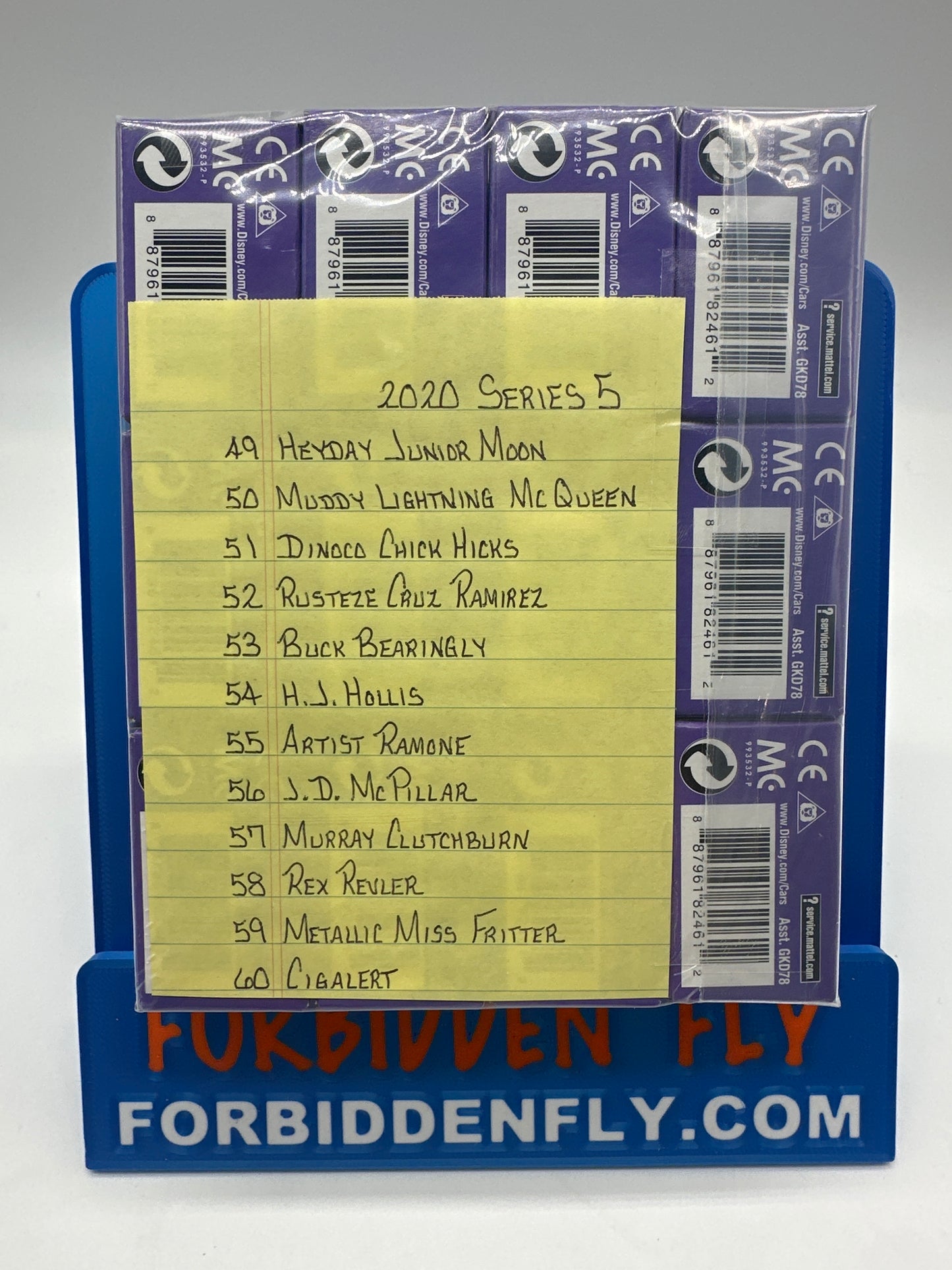 Disney Pixar Cars Movie Metal Mini Racers - 2020 Series 5 (Purple Box) - Complete set of 12 (unopened)