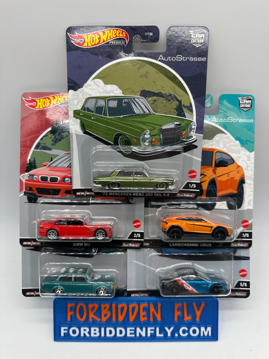 Hot Wheels Car Culture - AutoStrasse Series - Premium Set of 5