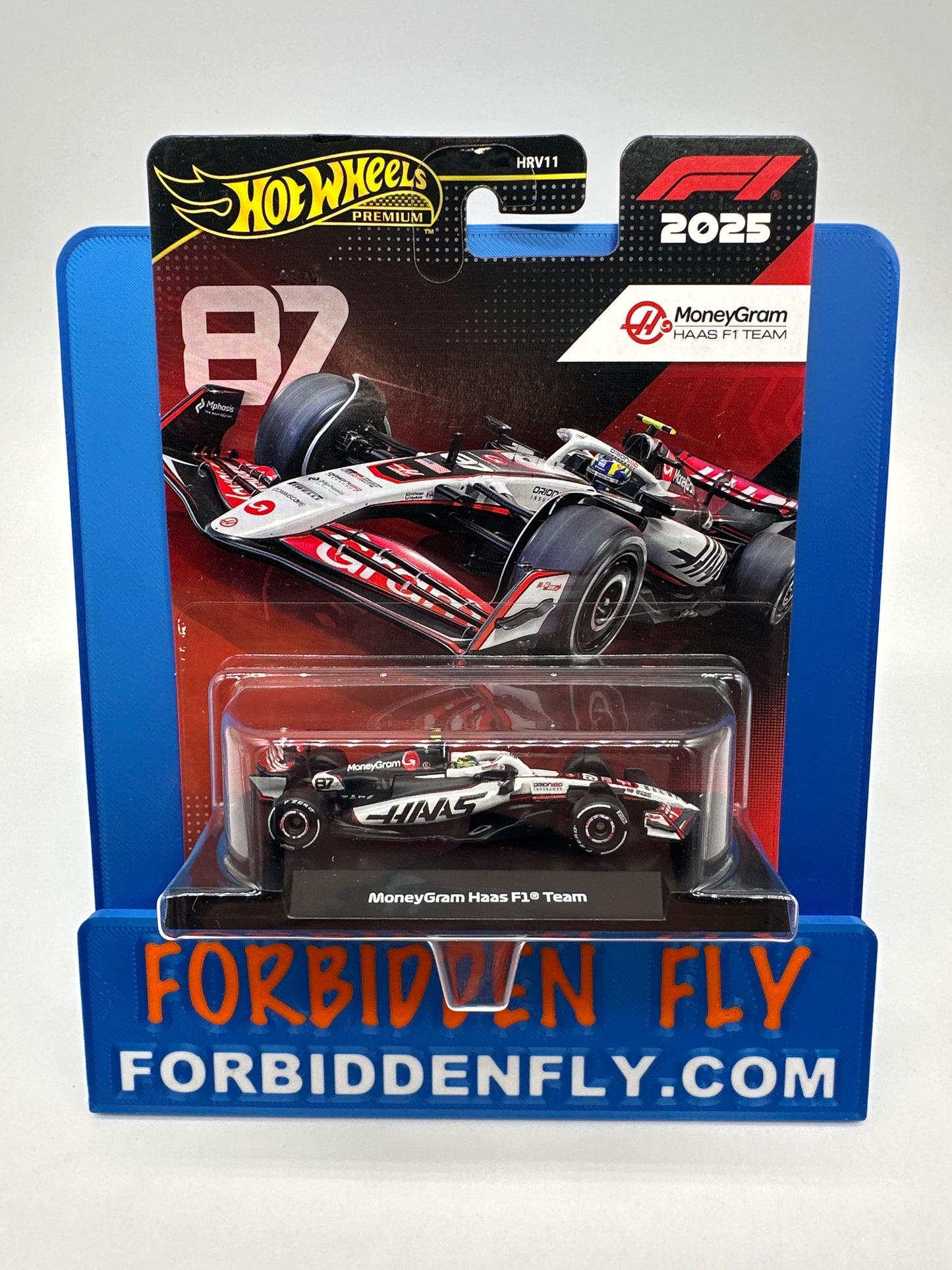 Hot Wheels 2025 Formula 1 Premium Series - Money Gram Haas Racing Formula One Team #87 - Oliver Bearman