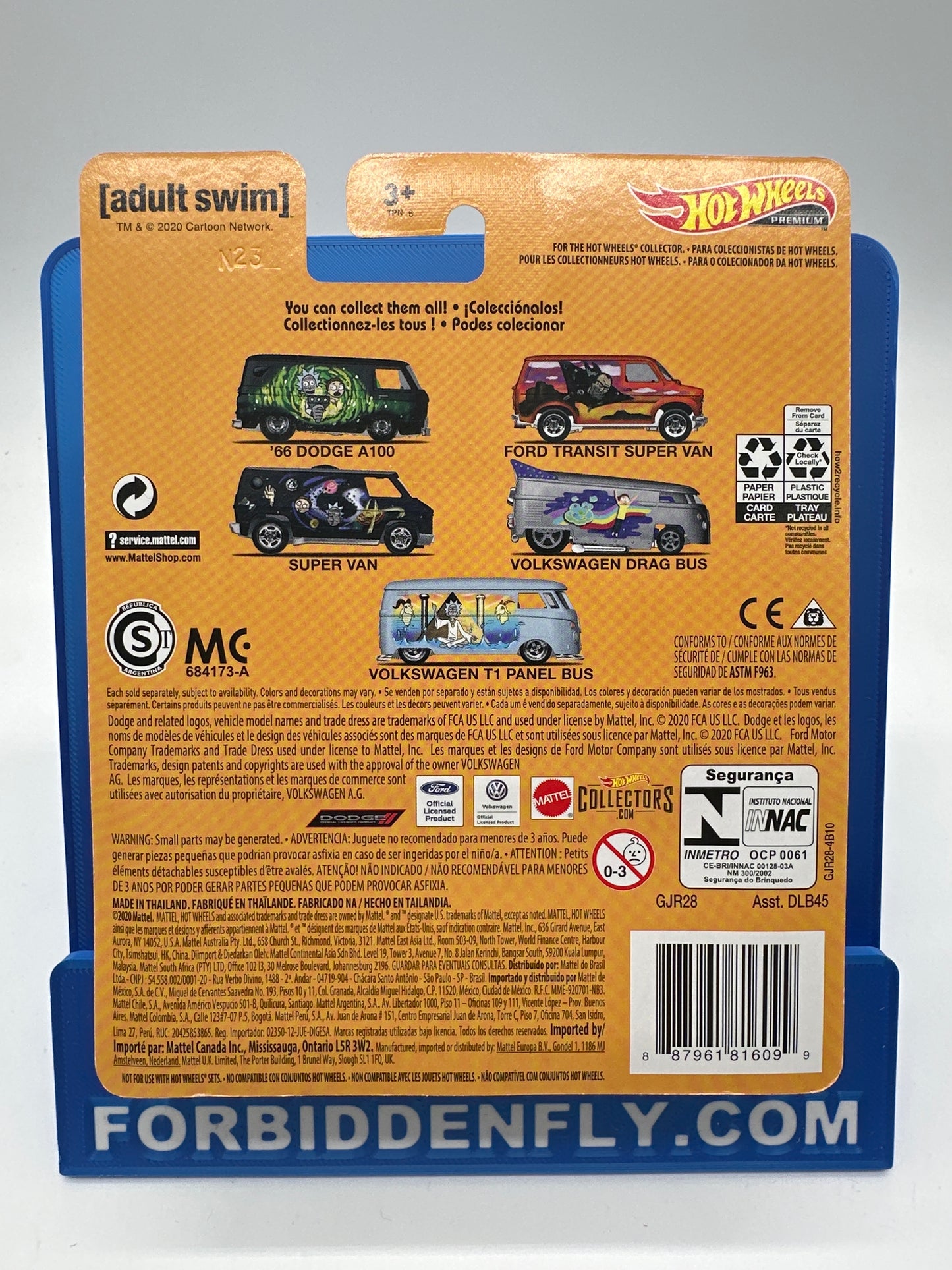 Hot Wheels Premium - Pop Culture 2021 Rick & Morty Series Single #5/5 - Volkswagen T1 Panel Bus