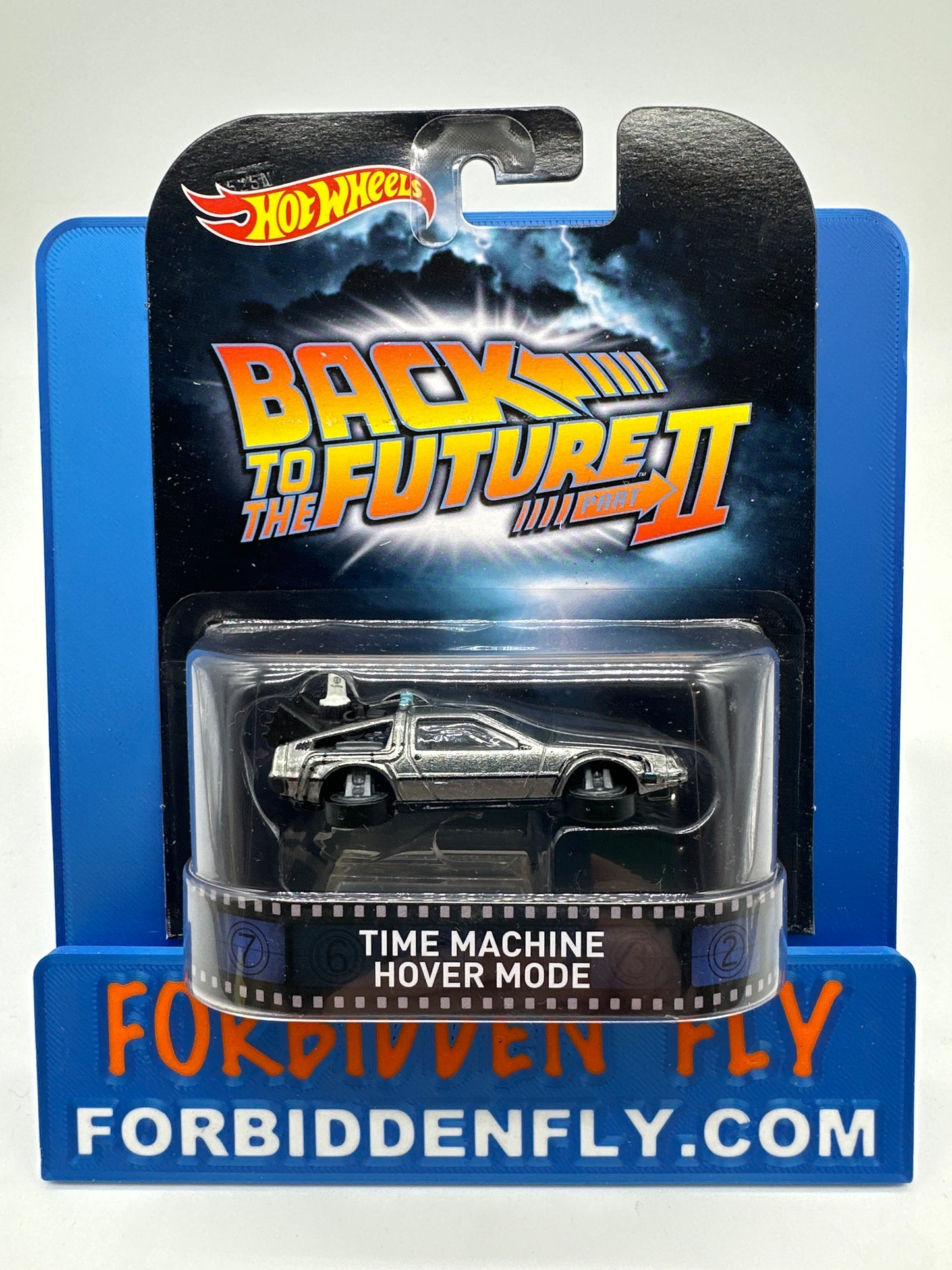 Hot Wheels 2015 Retro Entertainment Premium Single - Back to the Future Part II - Time Machine Hover Mode (Movie Reel Packaging)