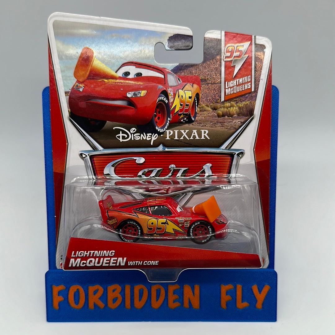 Disney Pixar Cars Movie - 95 LMQ Series - Lightning McQueen with Cone