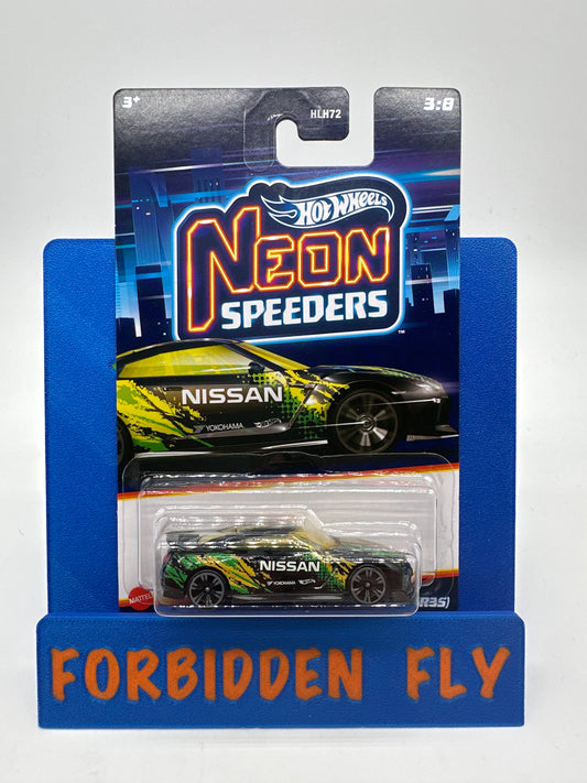 Hot Wheels 2023 Neon Speeders - 2017 Nissan GT-R (R35) - Black