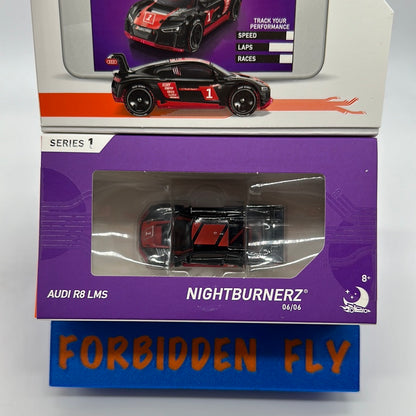 Hot Wheels Boxed Series 1 ID Car - Nightburnerz - Audi R8 LMS - Black