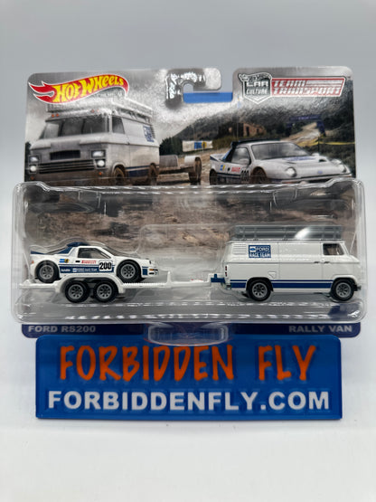 Hot Wheels Car Culture Team Transport - #33 - Ford RS200 & Rally Van