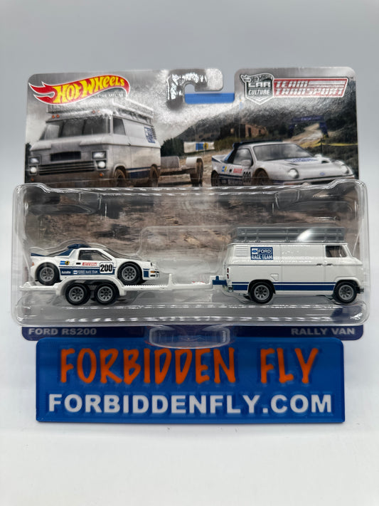 Hot Wheels Car Culture Team Transport - #33 - Ford RS200 & Rally Van