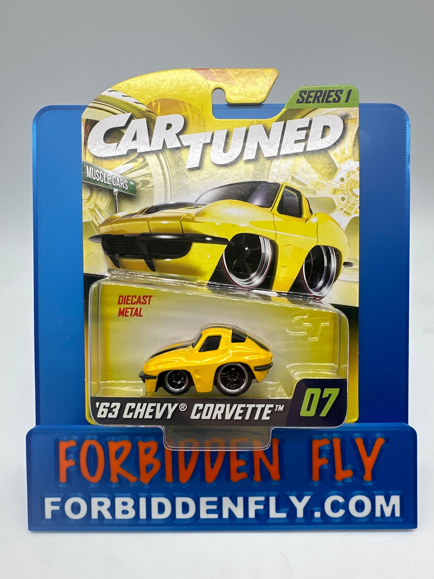 Car Tuned - Series 1 Regular Release #7 - Yellow ‘63 Chevy Corvette