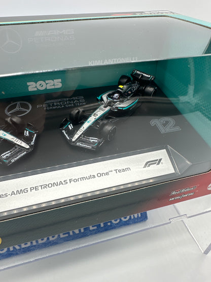 Hot Wheels 2025 Formula 1 Premium Series - Two Pack - Mercedes-AMG PETRONAS Formula 1 One (F1) Team (#63 George Russell & #13 Kimi Antonelli)