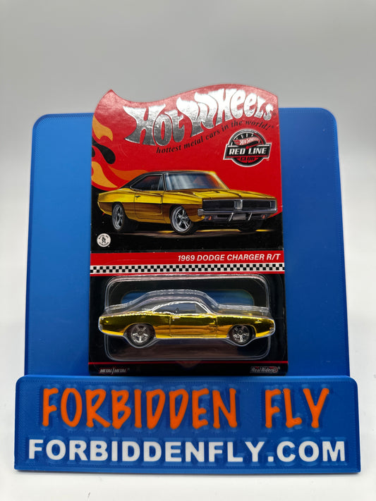 Hot Wheels RLC Red Line Club Release - Gold 1969 Dodge Charger R/T