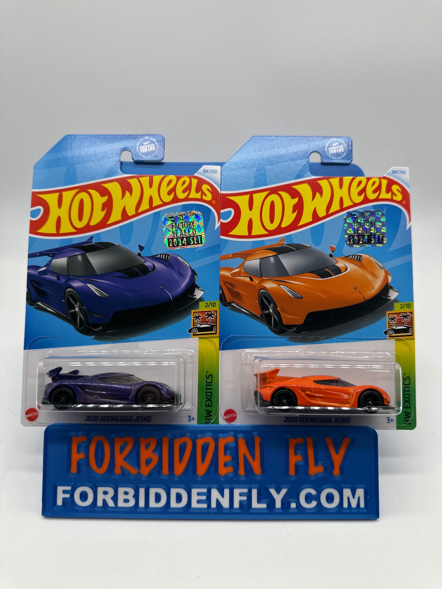Hot Wheels Mainline - Factory Stickered 2024 - 2020 Koenigsegg Jesko - Lot Of 2