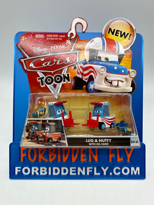 Disney Pixar Cars Movie - Cars Toon Series - Lug & Nutty with Oil Cans