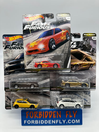 Hot Wheels Premium - Fast & Furious - Fast Tuners Series Set of 5
