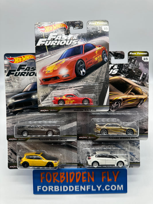 Hot Wheels Premium - Fast & Furious - Fast Tuners Series Set of 5