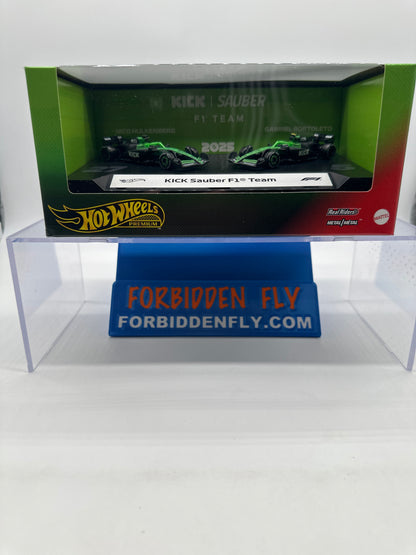 Hot Wheels 2025 Formula 1 Premium Series - Two Pack - Kick Sauber Formula 1 One (F1) Team (#27 Nico Hulkenberg & #5 Gabriel Bortoleto)