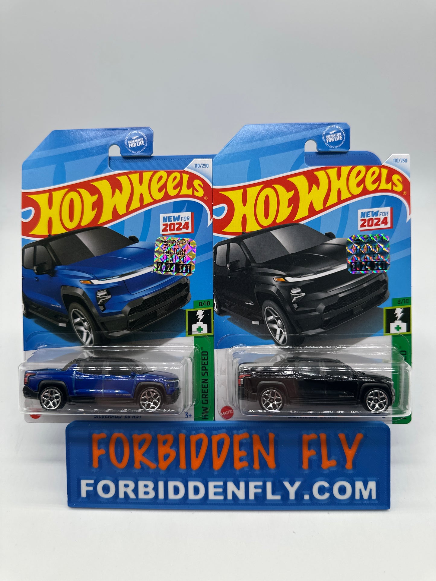Hot Wheels Mainline - Factory Stickered 2024 - Silverado EV RST - Lot Of 2