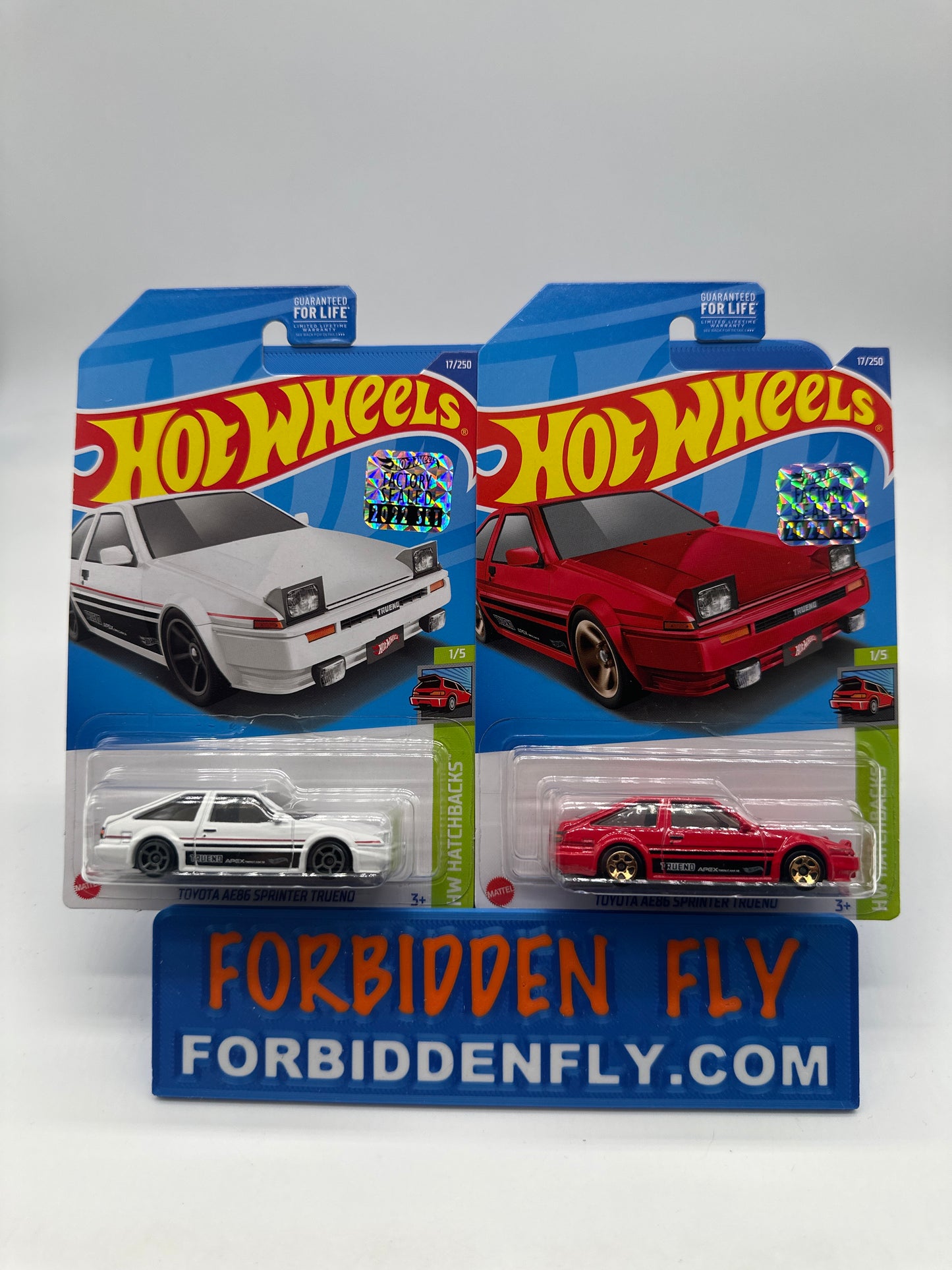 Hot Wheels Mainline - Factory Stickered 2022 - Toyota AE86 Sprinter Trueno  - Lot Of 2