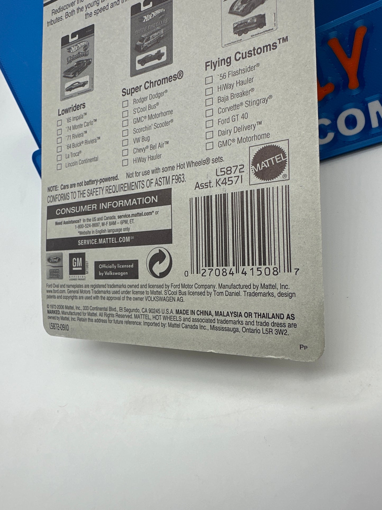 Hot Wheels 2006 Target Exclusive - Lowriders Series - ‘65 Impala (Blue/Purple)