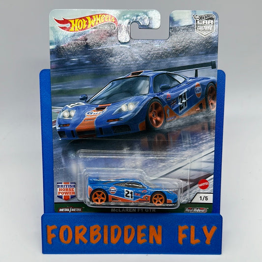 Hot Wheels Car Culture Premium - British Horsepower Series Single - #1/5 - Gulf McLaren F1 GTR
