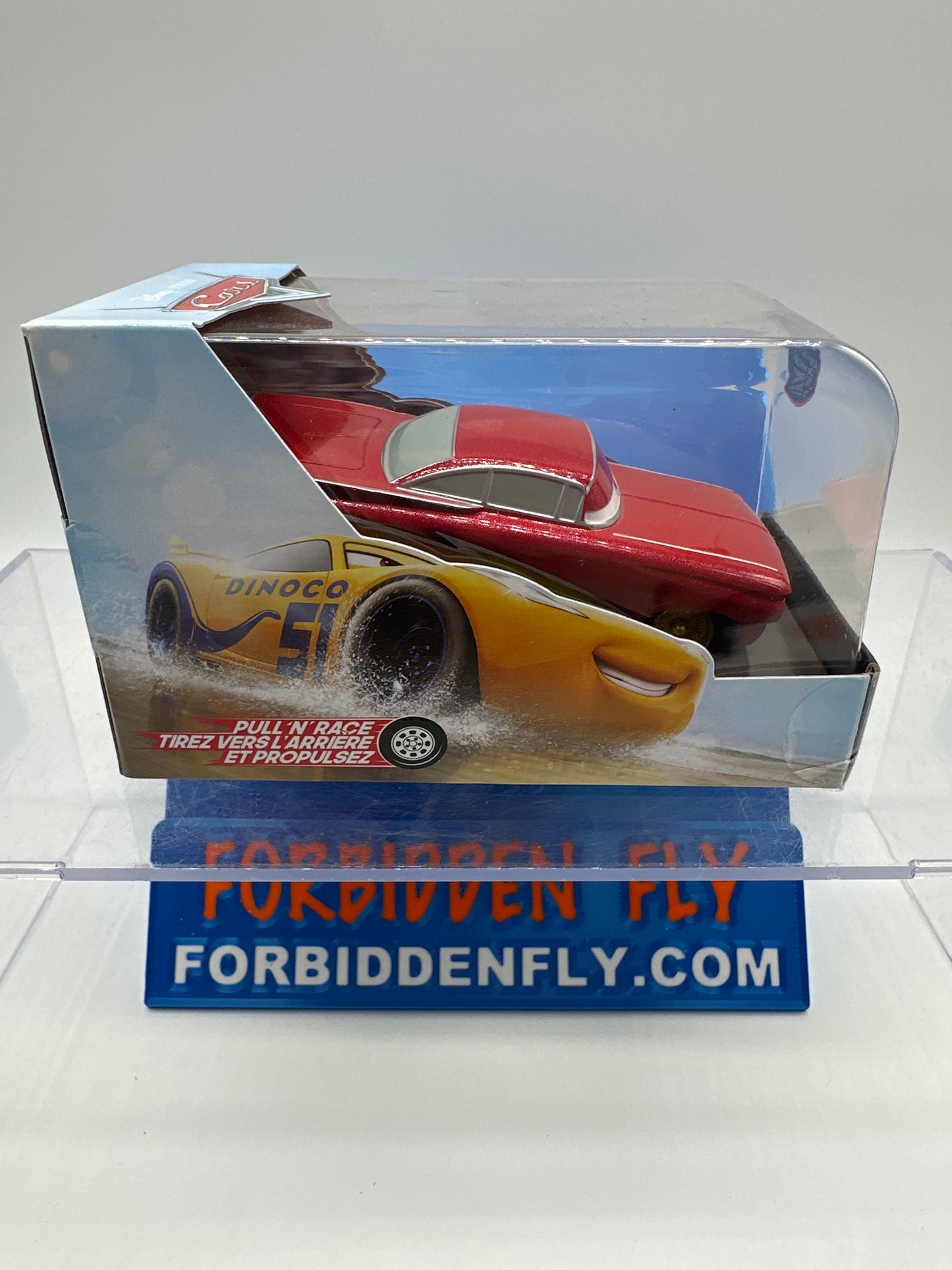 Disney Pixar Cars Movie - Disney Store Parks 1:43 Exclusive “Pull ‘n’ Race” Pullback Racing Action - Lightning Ramone