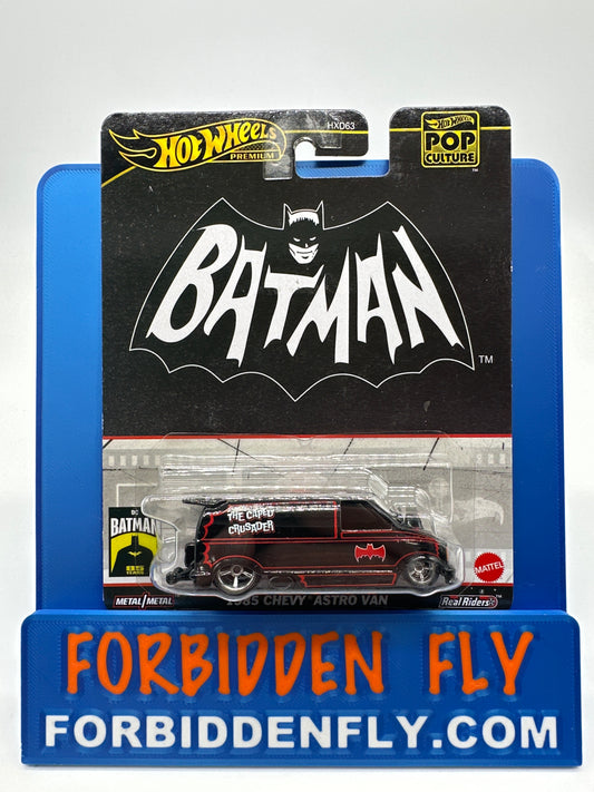 Hot Wheels 2024 Pop Culture Premium Single - Batman 1985 Chevy Astro Van