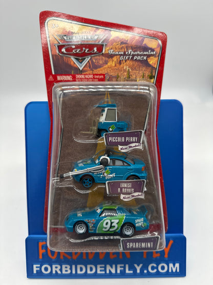 Disney Pixar Cars Movie - World of Cars Series - Team Sparemint Gift Pack 3 Pack
