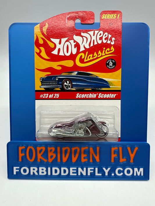 Hot Wheels Classics - Series 1 #23 of 25 - Purple Scorchin’ Scooter