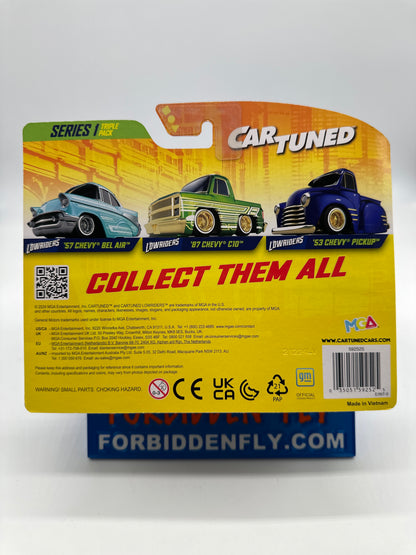 CarTuned - Hobby Exclusive - Series 1 - Triple Pack (Multipack) Release -  ‘57 Chevy Bel Air, ‘87 Chevy C10 & ‘53 Chevy Pickup