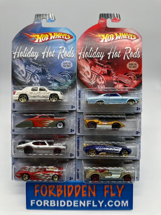 Hot Wheels - Wal Mart Exclusive 2009 Holiday Hot Rods Series - Complete Set of 8
