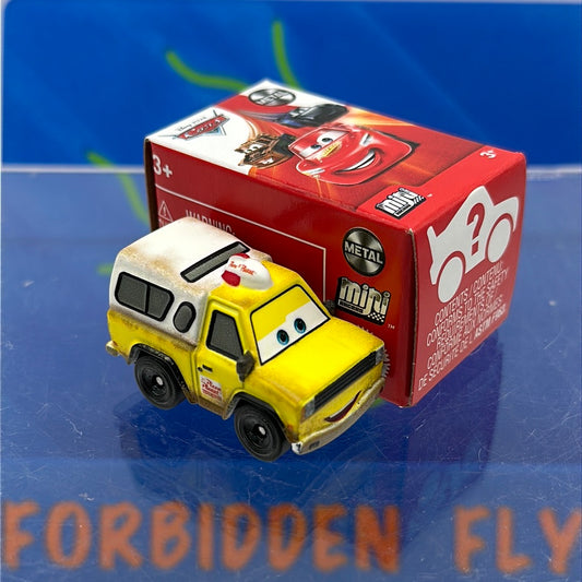 Disney Pixar Cars Movie Metal Mini Racers - 2021 Series 1 #9 - Todd Pizza Planet Truck (unopened)