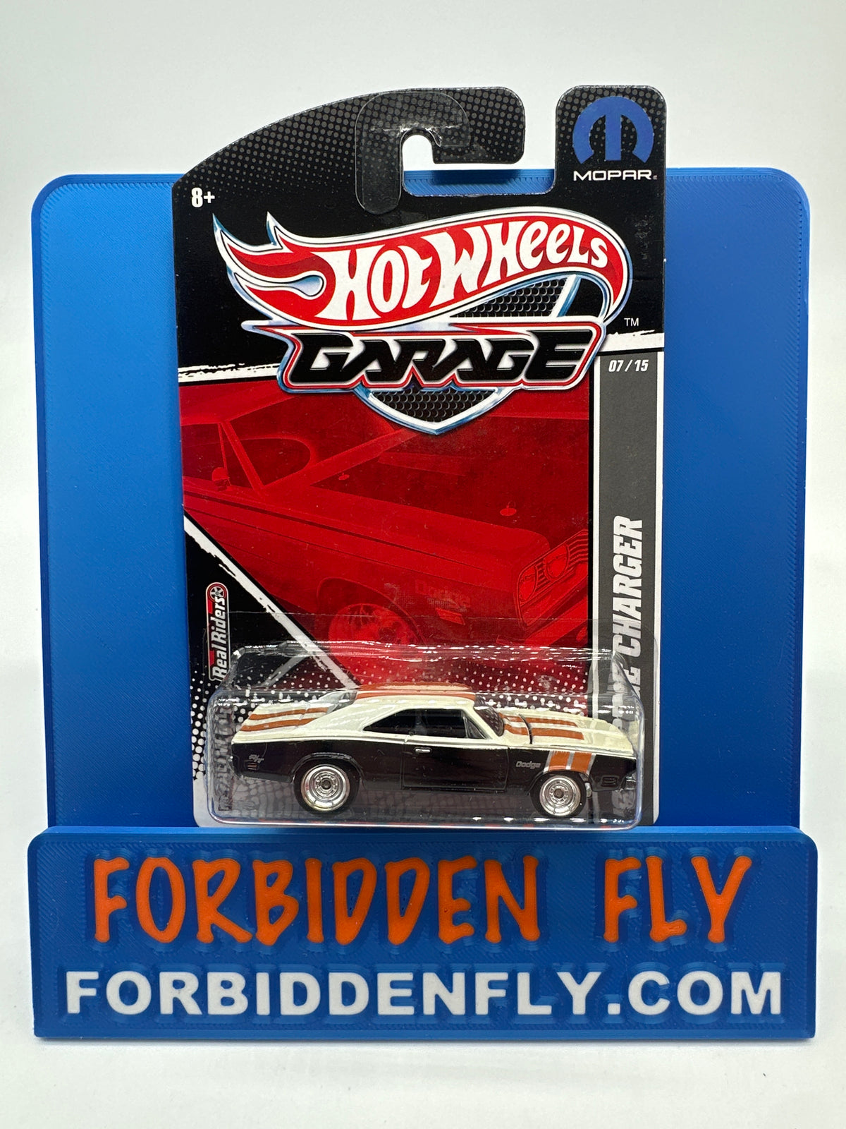 Hot Wheels Premium - HW Garage Series (Mopar) - Black & White ‘69 Dodge Charger (#7/15)