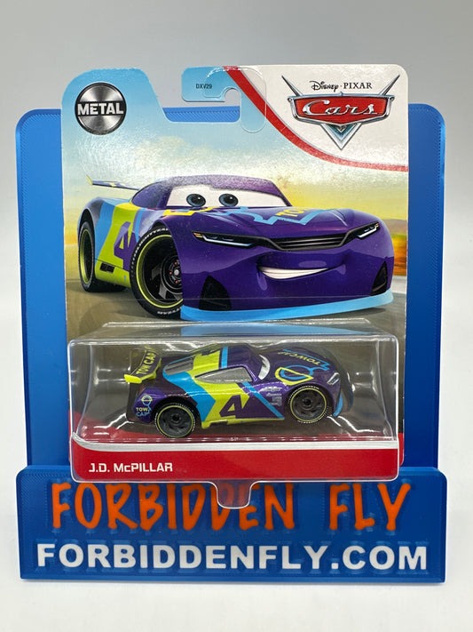 Disney Pixar Cars Movie - Metal Logo Card Release - Cars 3 Next Gen Racer - J.D. McPillar (#4 TowCap)