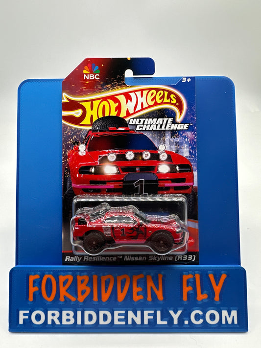 Hot Wheels RLC Red Line Club Release -NBC Ultimate Challenge Rally Resilience Nissan Skyline (R33)