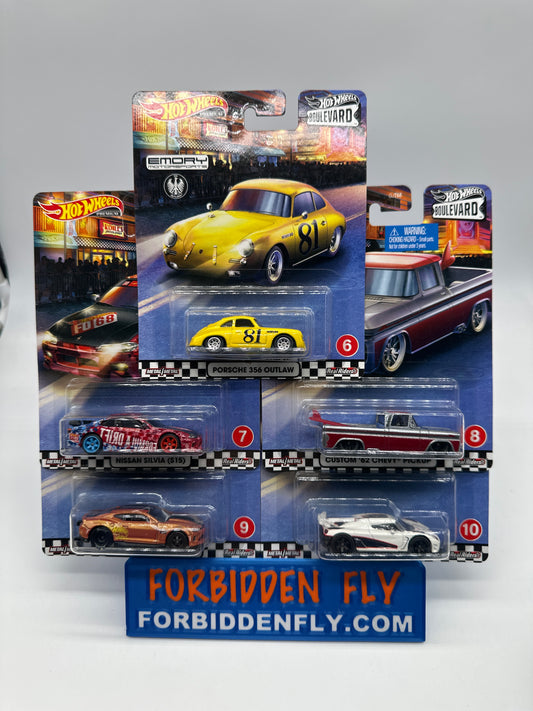 Hot Wheels Premium - Walmart Boulevard Series Mix B (#6-10) Set of 5