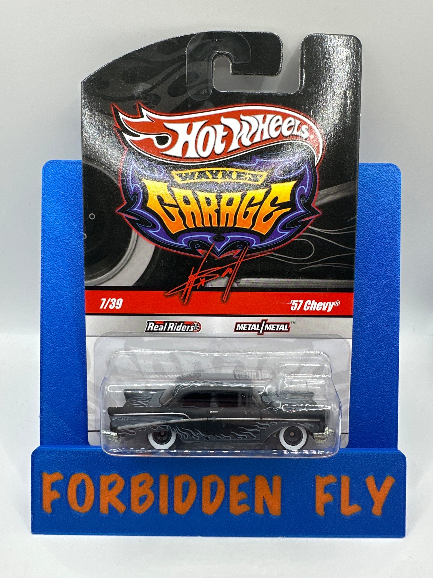 Hot Wheels Premium - Wayne’s Garage Series #7/39 - Matte Black ‘57 Chevy