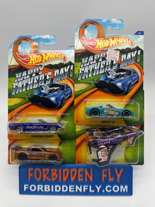 Hot Wheels - 2014 Happy Father’s Day Series - Complete Set of 4