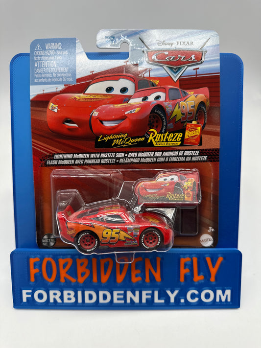 Disney Pixar Cars Movie - 2024 Release - Lightning McQueen with Rusteze Sign