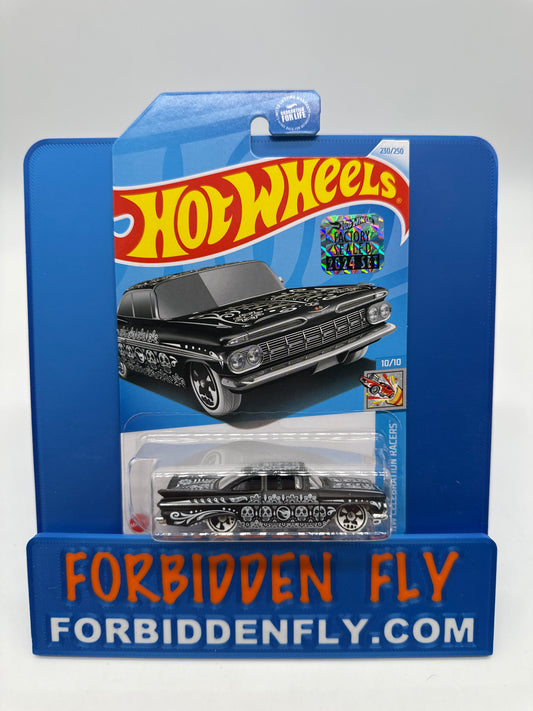 Hot Wheels Mainline - 2024 Factory Sticker Case P Regular Treasure Hunt - ‘59 Chevy Impala