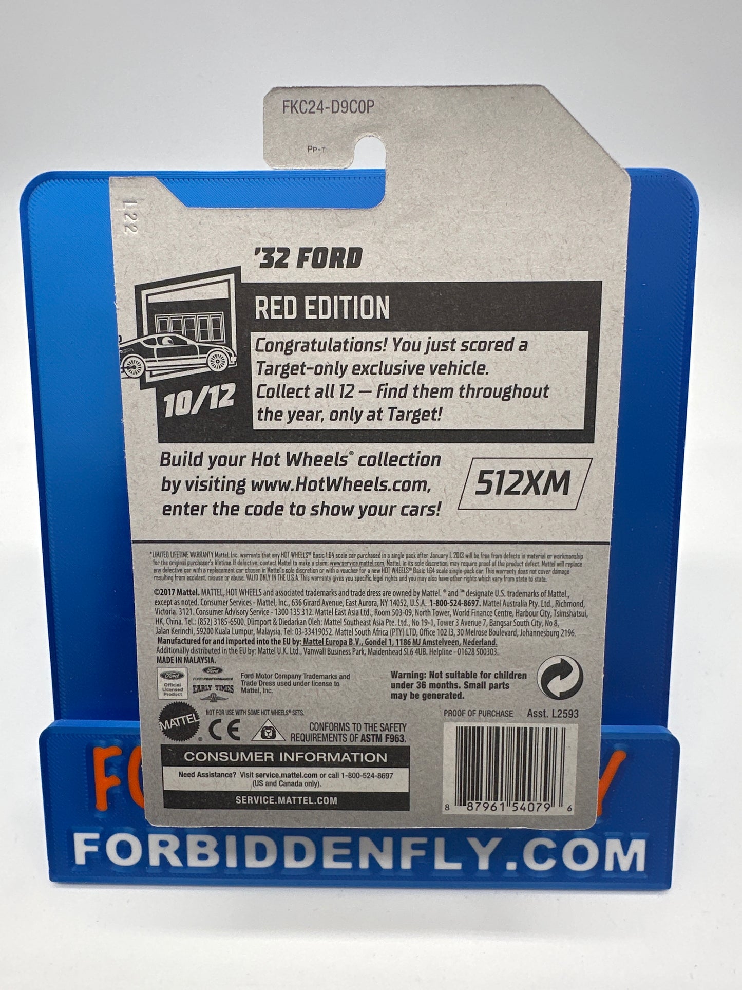 Hot Wheels 2018 Factory Stickered Target Exclusive Red Edition #10/12 - ‘32 Ford